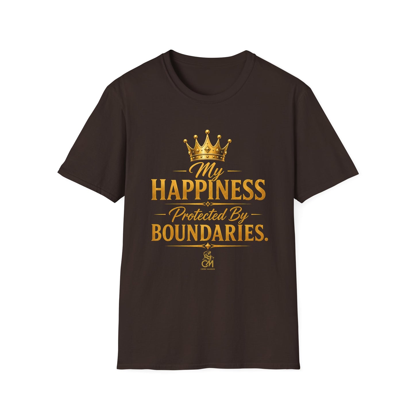 My Happiness PROTECTED BY BOUNDARIES  Unisex Softstyle T-Shirt