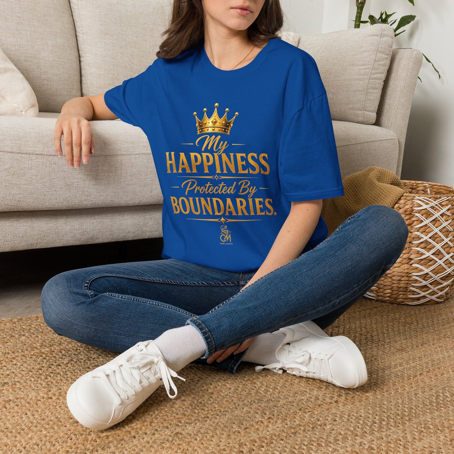 My Happiness PROTECTED BY BOUNDARIES  Unisex Softstyle T-Shirt