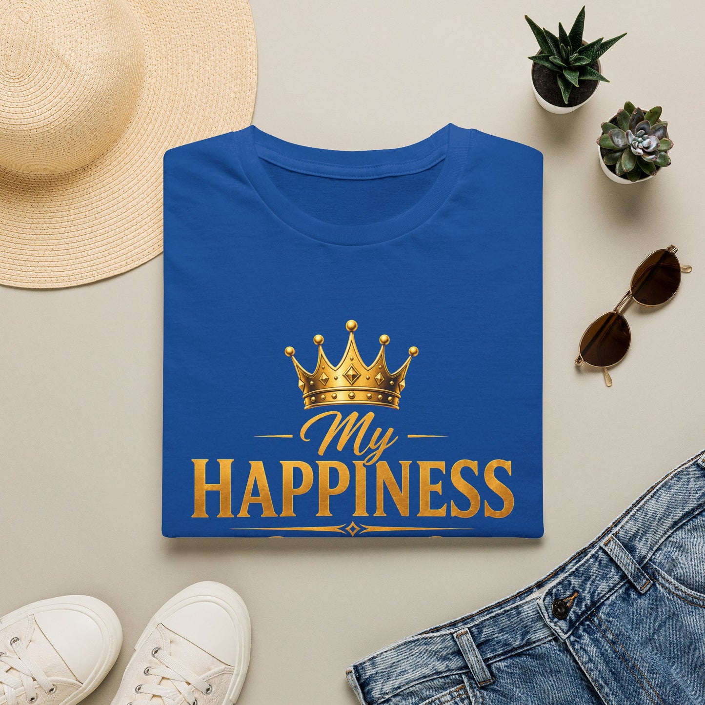My Happiness PROTECTED BY BOUNDARIES  Unisex Softstyle T-Shirt