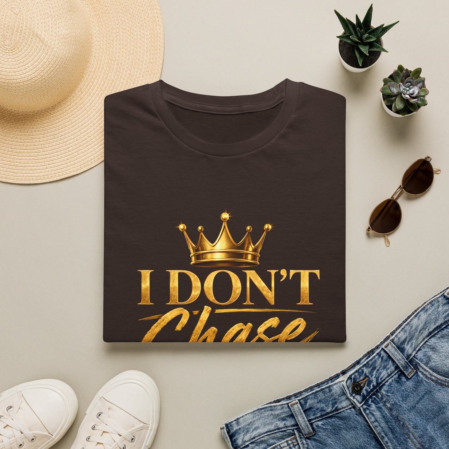 I DON'T CHASE I BUILD Unisex Softstyle T-Shirt