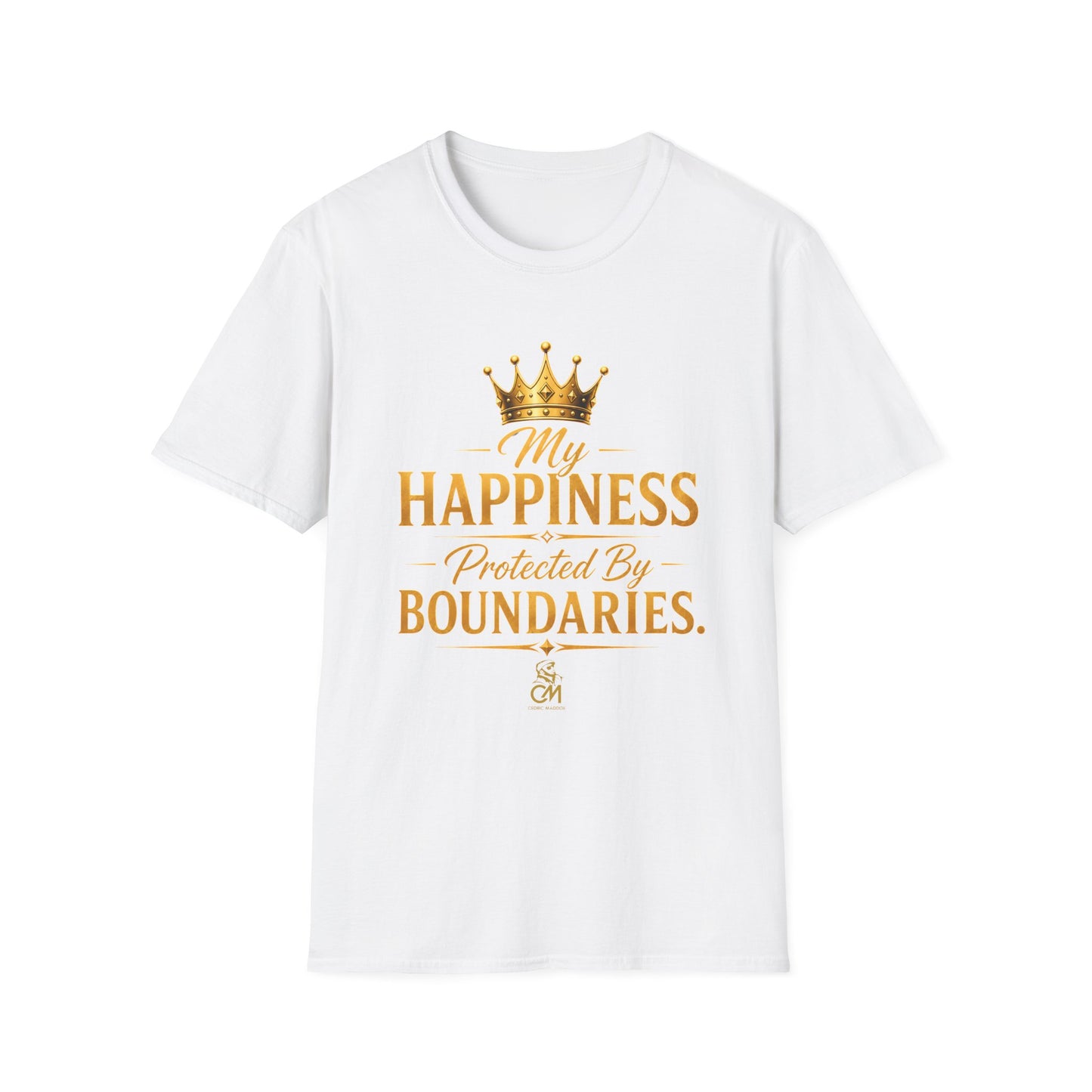 My Happiness PROTECTED BY BOUNDARIES  Unisex Softstyle T-Shirt