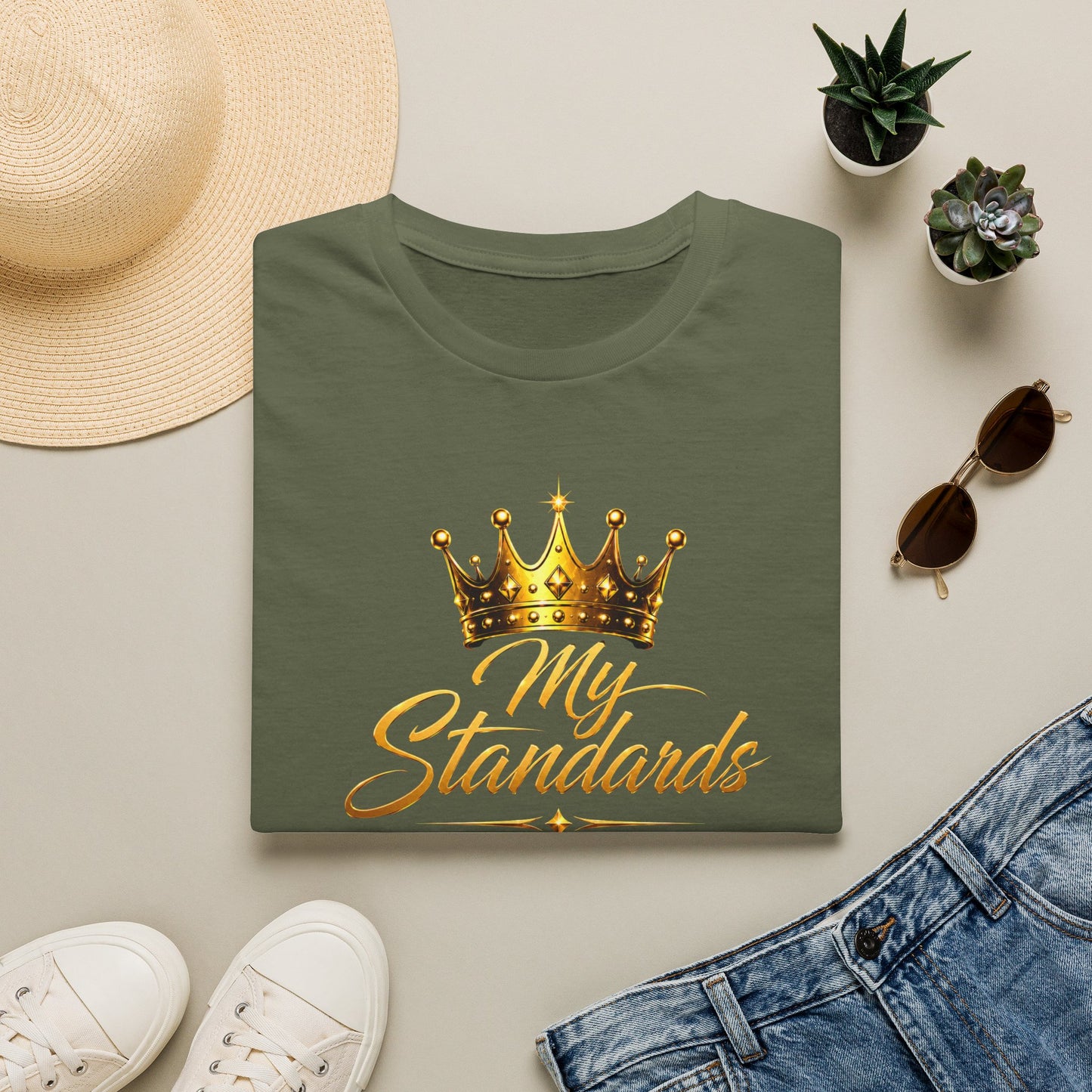 My Standards ARE NOT TOO HIGH YOU'RE JUST NOT QUALIFED.Unisex Softstyle T-Shirt
