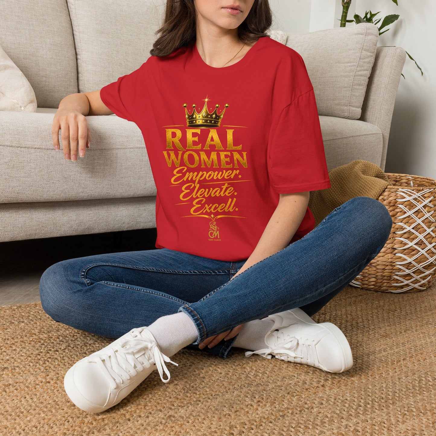 REAL WOMEN EMPOWER.ELEVATE.EXCELL. Unisex Softstyle T-Shirt