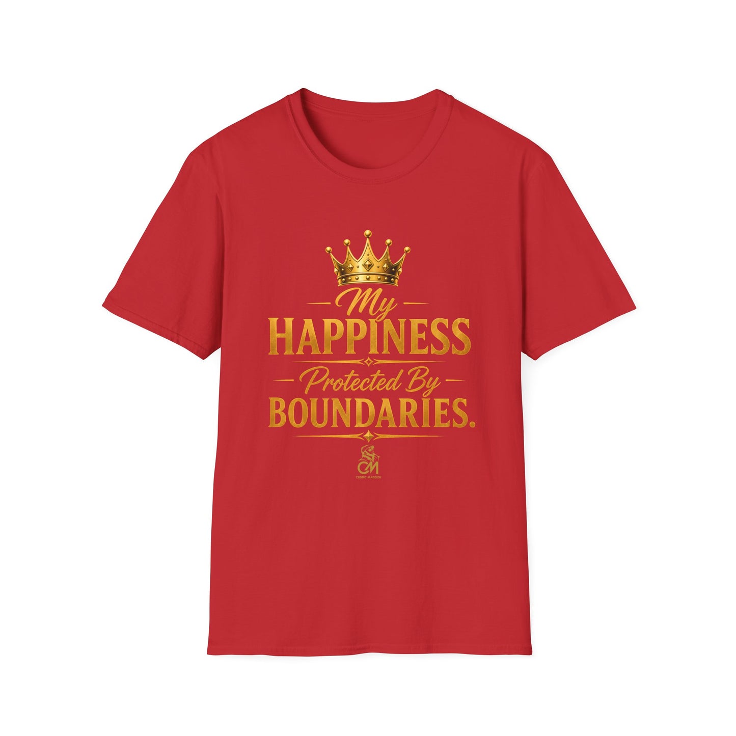 My Happiness PROTECTED BY BOUNDARIES  Unisex Softstyle T-Shirt