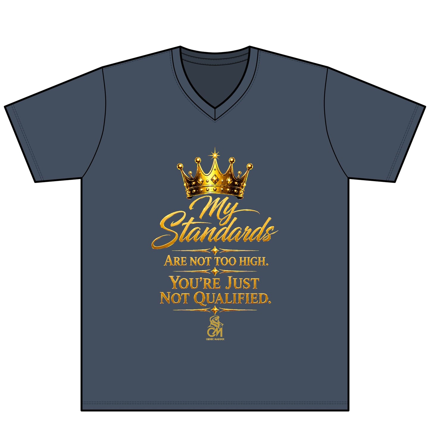 My Standards ARE NOT TOO HIGH YOU'RE JUST NOT QUALIFED. UNISEX Tee V-Neck