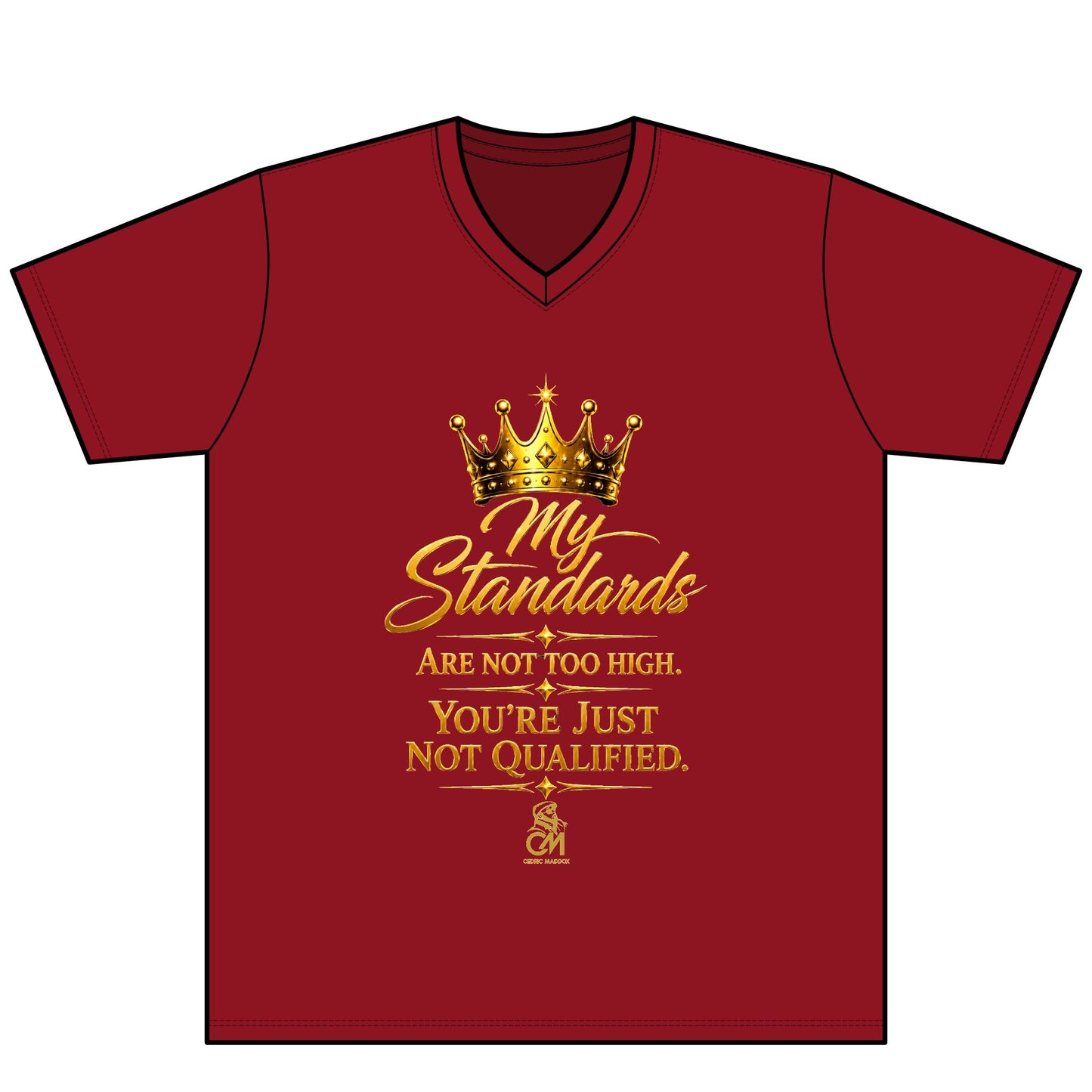 My Standards ARE NOT TOO HIGH YOU'RE JUST NOT QUALIFED. UNISEX Tee V-Neck