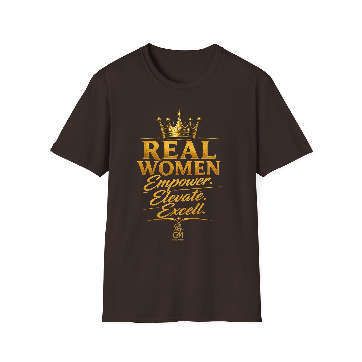 REAL WOMEN EMPOWER.ELEVATE.EXCELL. Unisex Softstyle T-Shirt
