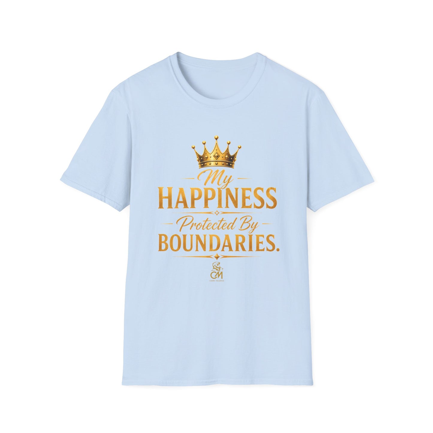My Happiness PROTECTED BY BOUNDARIES  Unisex Softstyle T-Shirt