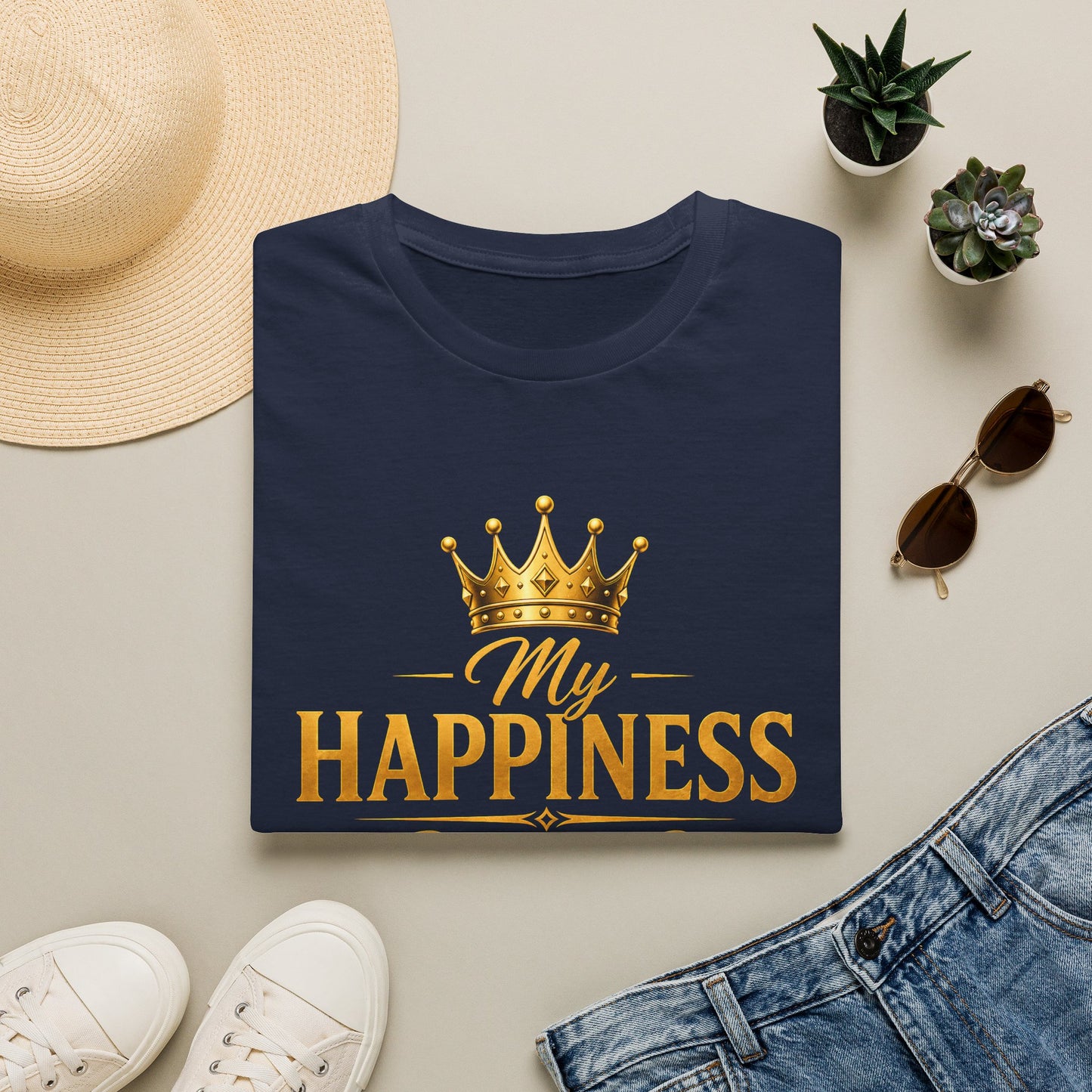 My Happiness PROTECTED BY BOUNDARIES  Unisex Softstyle T-Shirt