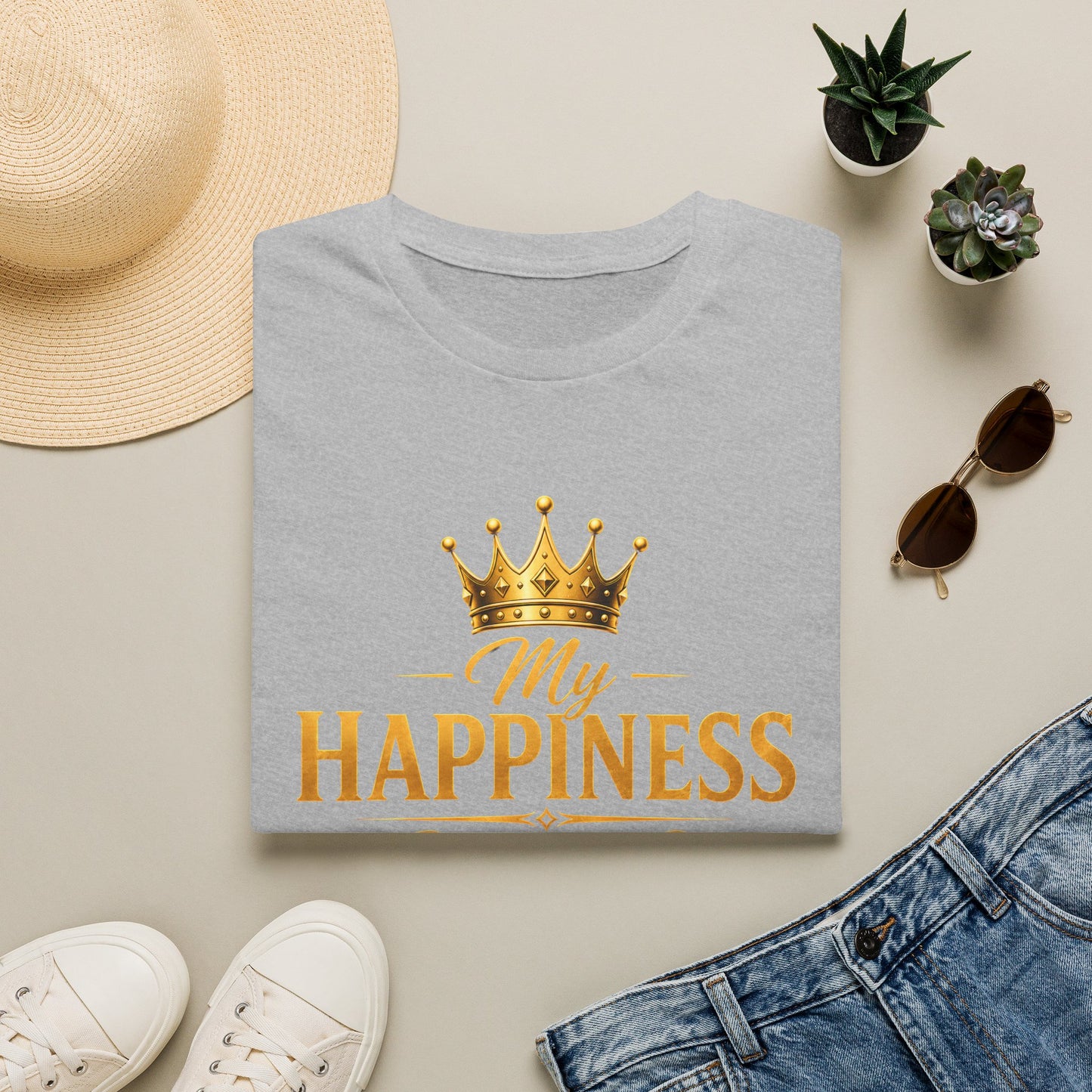 My Happiness PROTECTED BY BOUNDARIES  Unisex Softstyle T-Shirt