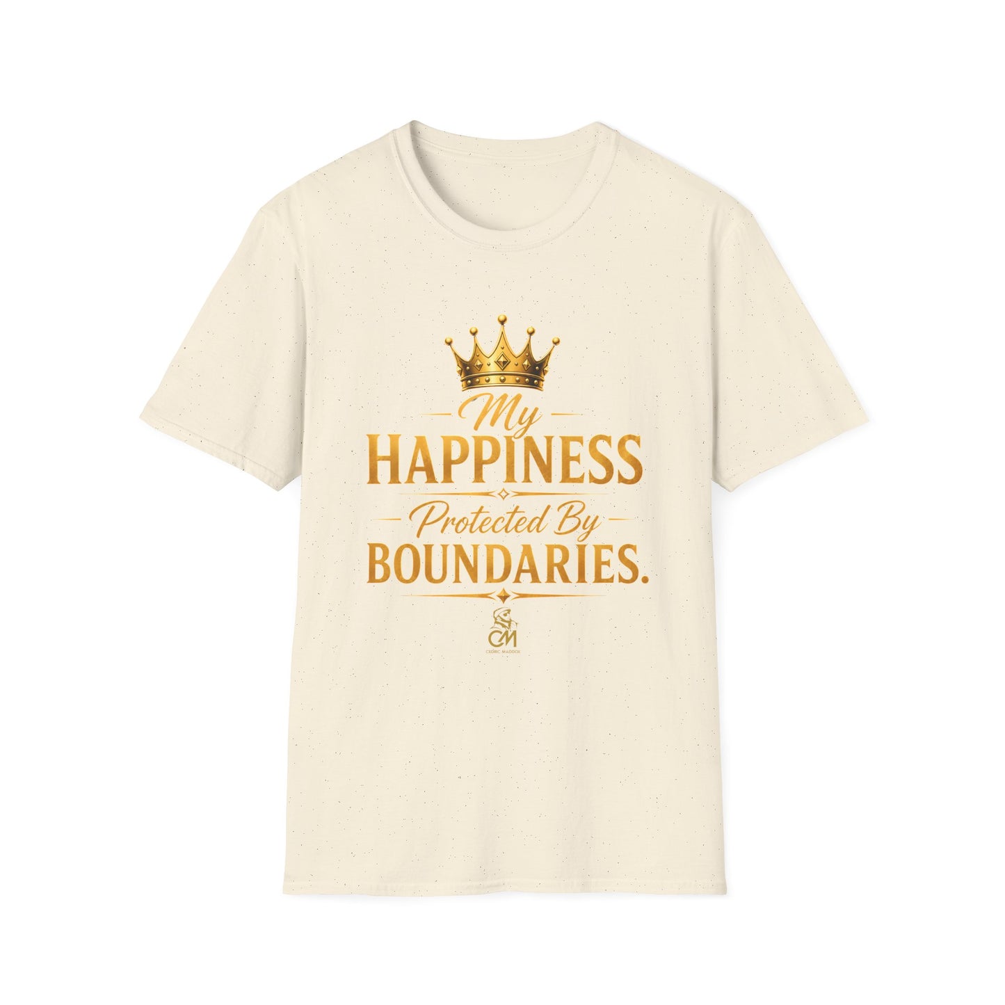My Happiness PROTECTED BY BOUNDARIES  Unisex Softstyle T-Shirt