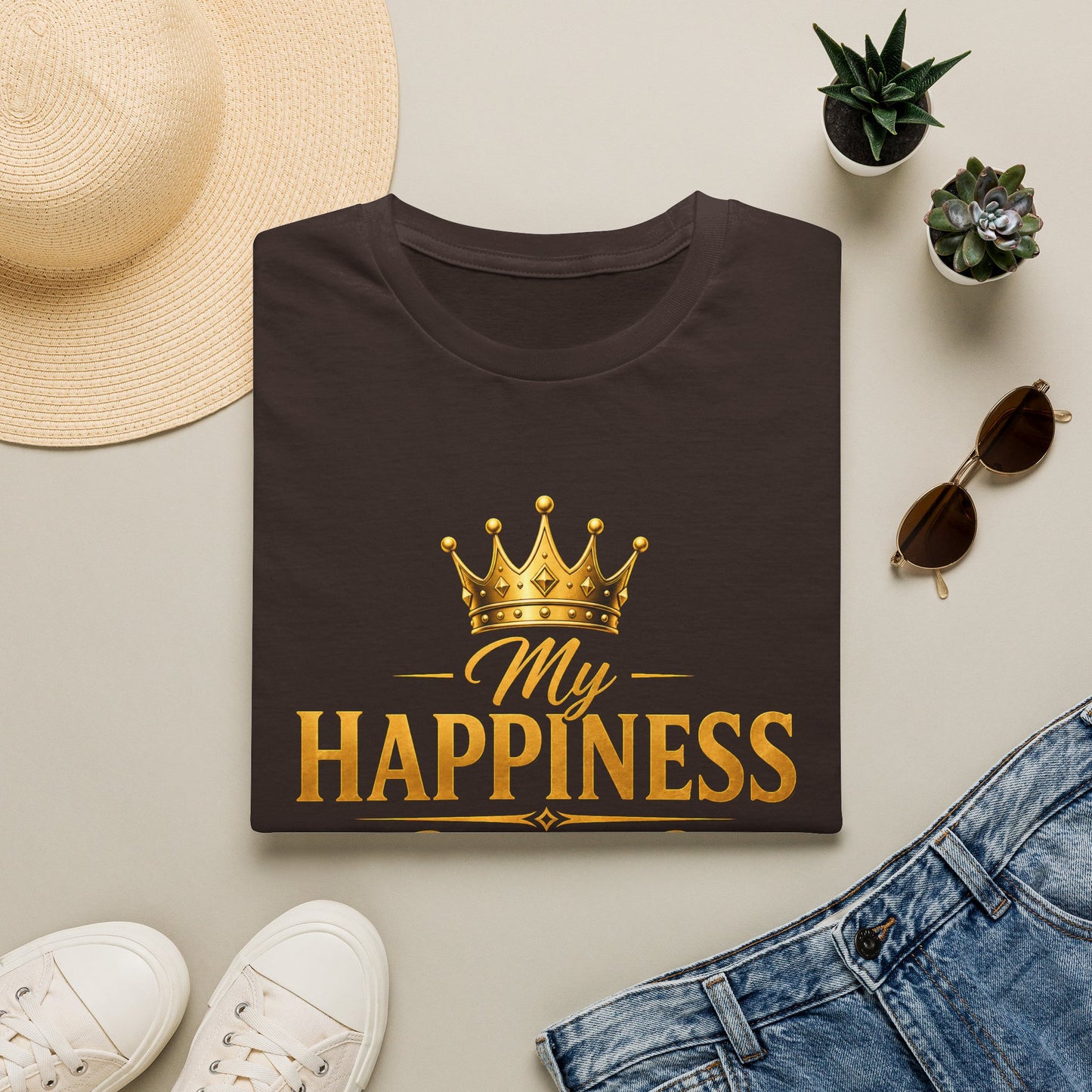 My Happiness PROTECTED BY BOUNDARIES  Unisex Softstyle T-Shirt