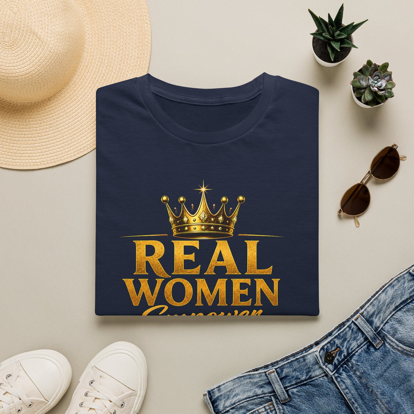 REAL WOMEN EMPOWER.ELEVATE.EXCELL. Unisex Softstyle T-Shirt