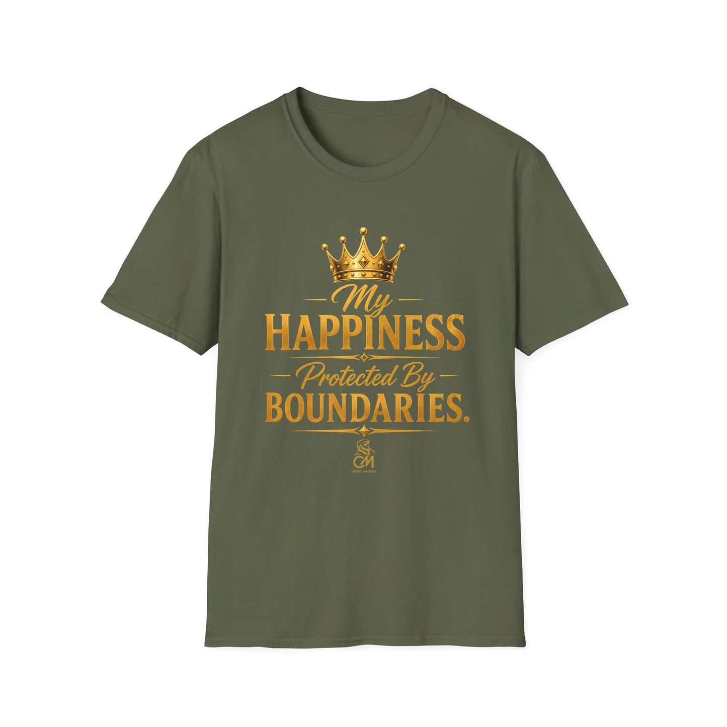 My Happiness PROTECTED BY BOUNDARIES  Unisex Softstyle T-Shirt