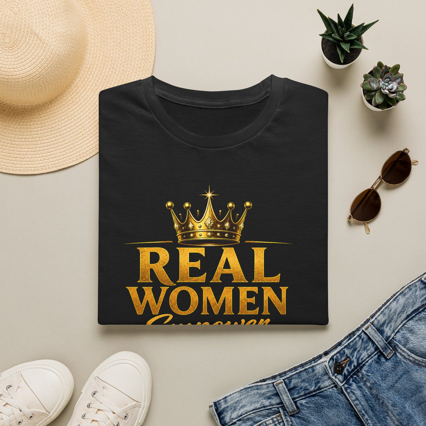 REAL WOMEN EMPOWER.ELEVATE.EXCELL. Unisex Softstyle T-Shirt