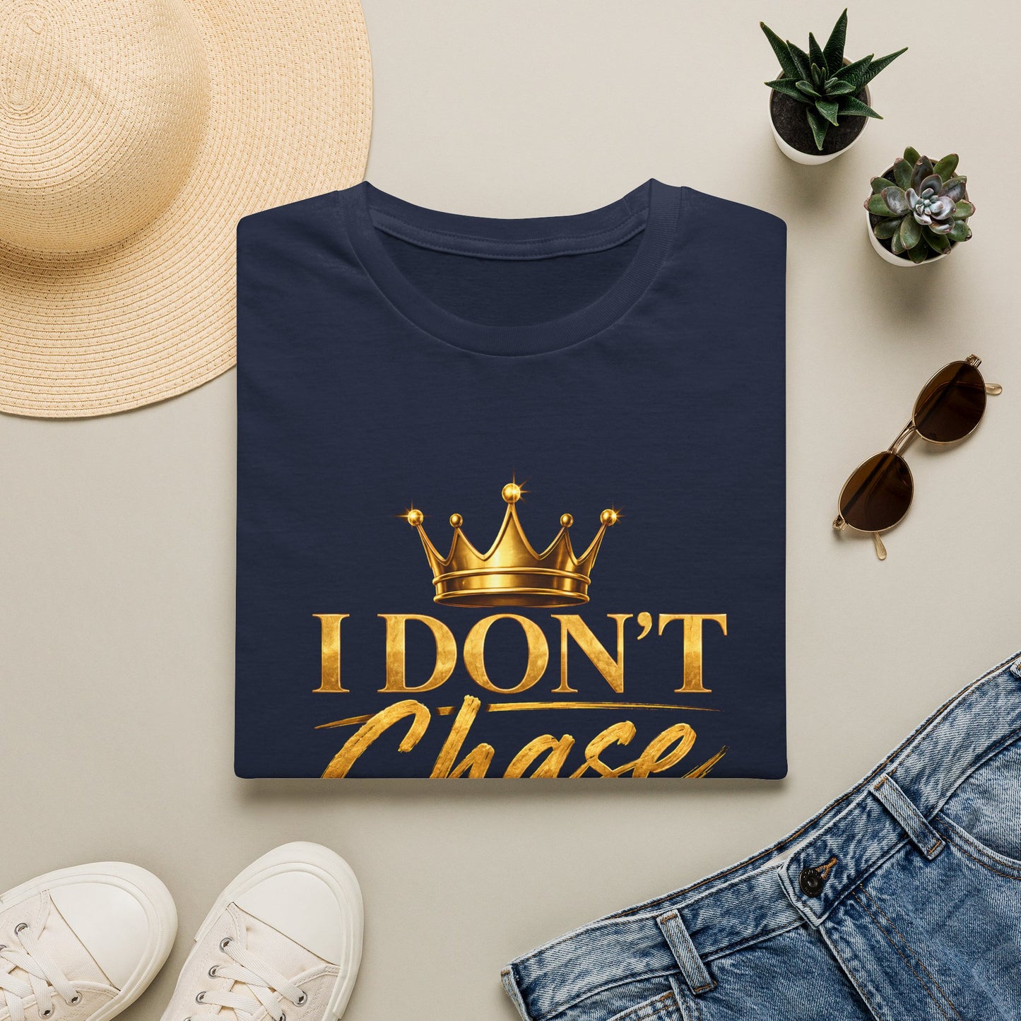 I DON'T CHASE I BUILD Unisex Softstyle T-Shirt