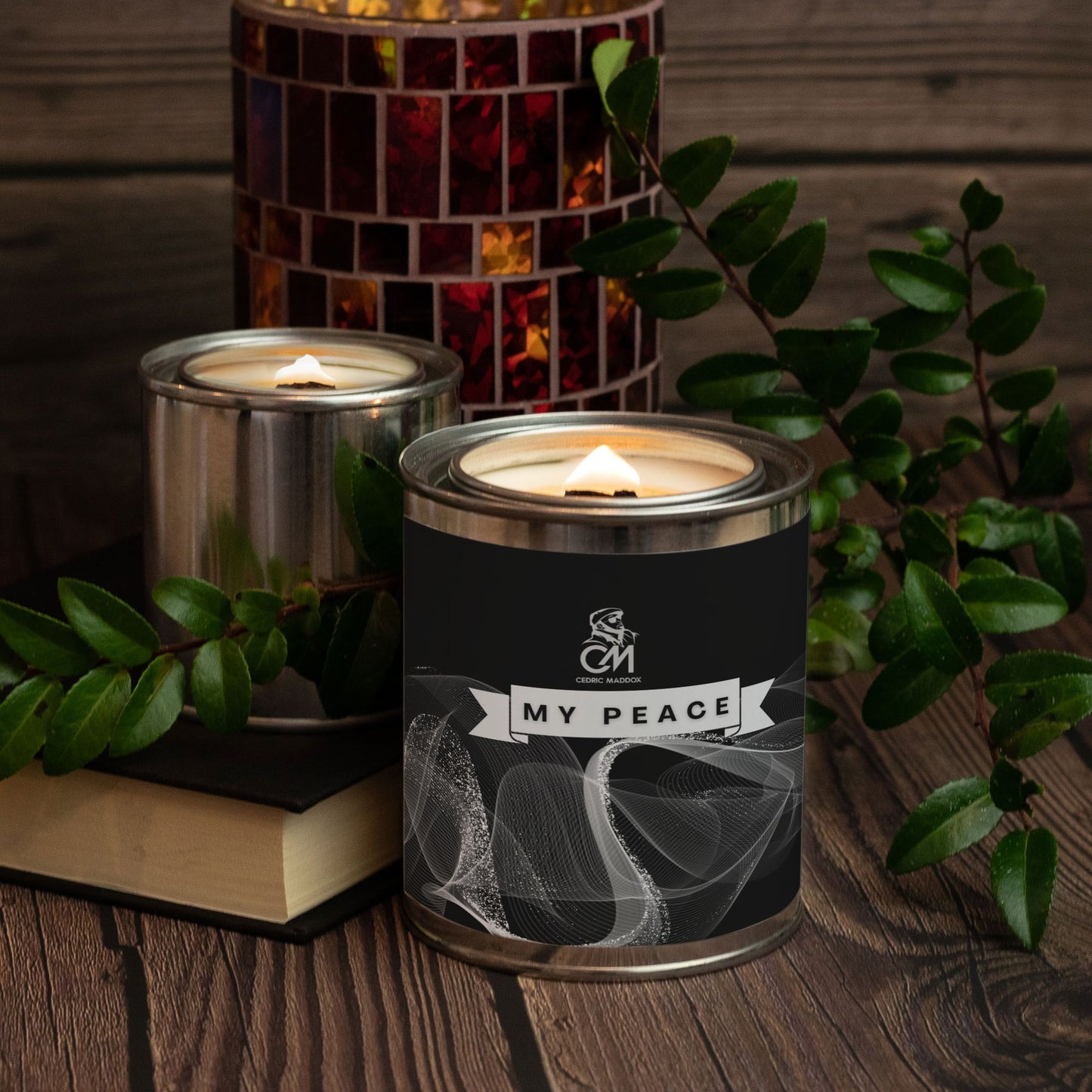 Silver Candle Paint Can (Hand Poured 16 oz.)