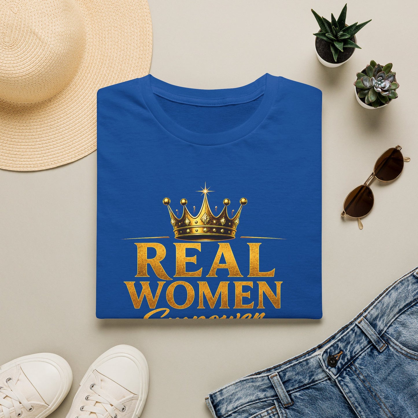 REAL WOMEN EMPOWER.ELEVATE.EXCELL. Unisex Softstyle T-Shirt