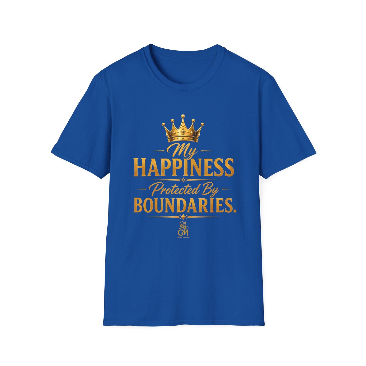 My Happiness PROTECTED BY BOUNDARIES  Unisex Softstyle T-Shirt