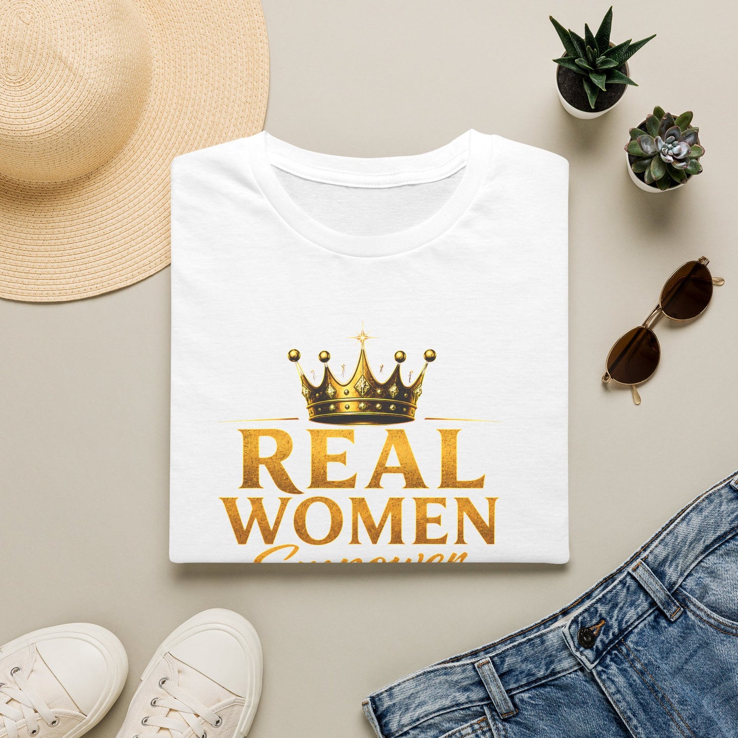 REAL WOMEN EMPOWER.ELEVATE.EXCELL. Unisex Softstyle T-Shirt