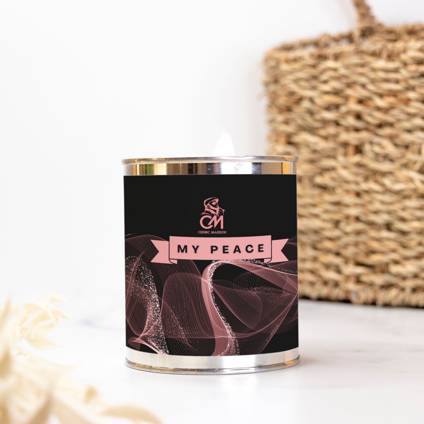 Rose Gold My Peace  Elite Candle  (Hand Poured 16 oz.)