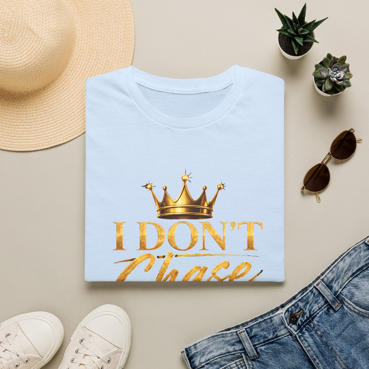 I DON'T CHASE I BUILD Unisex Softstyle T-Shirt