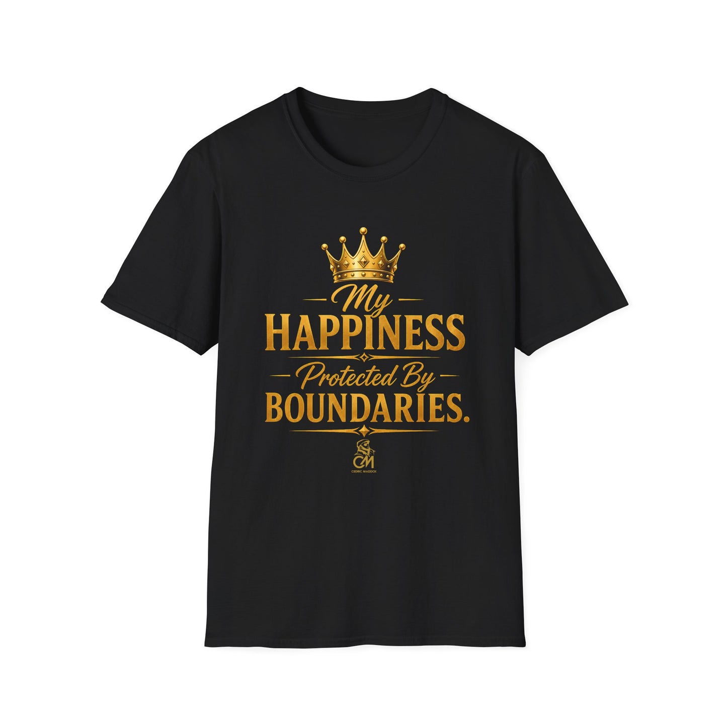My Happiness PROTECTED BY BOUNDARIES  Unisex Softstyle T-Shirt