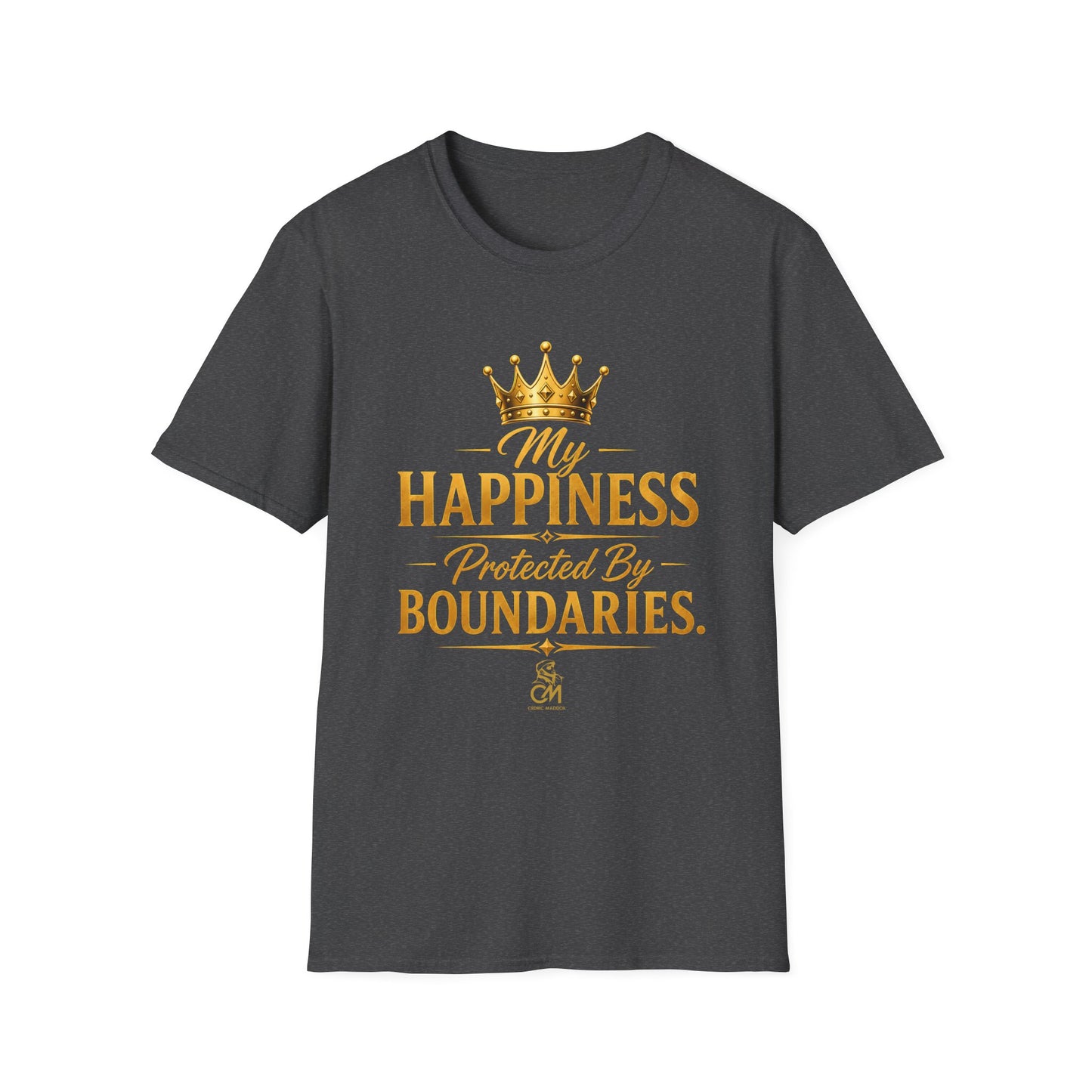 My Happiness PROTECTED BY BOUNDARIES  Unisex Softstyle T-Shirt