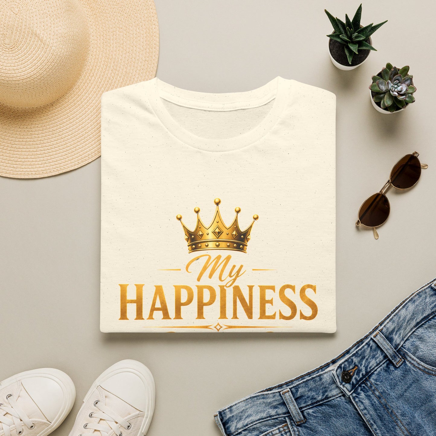 My Happiness PROTECTED BY BOUNDARIES  Unisex Softstyle T-Shirt