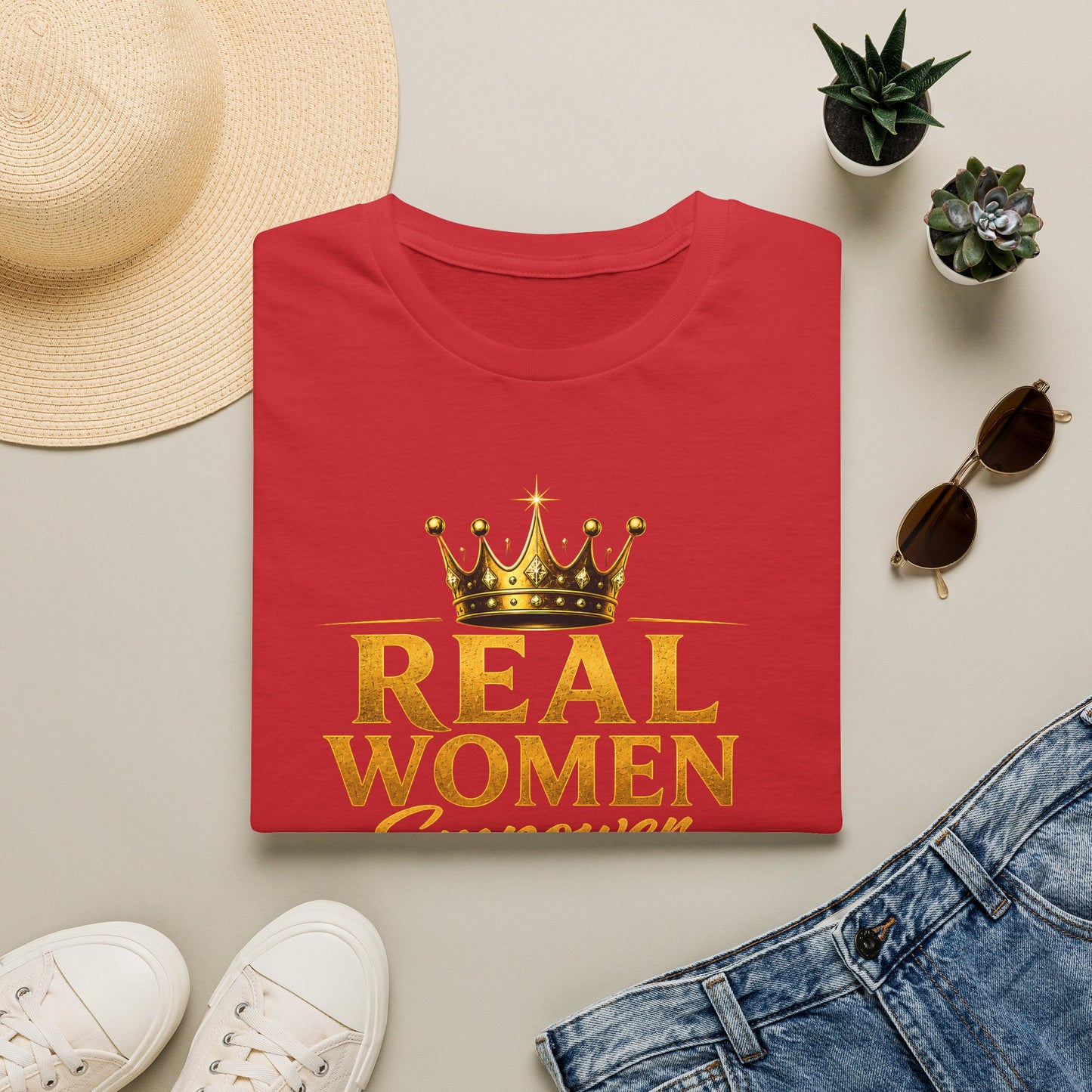 REAL WOMEN EMPOWER.ELEVATE.EXCELL. Unisex Softstyle T-Shirt