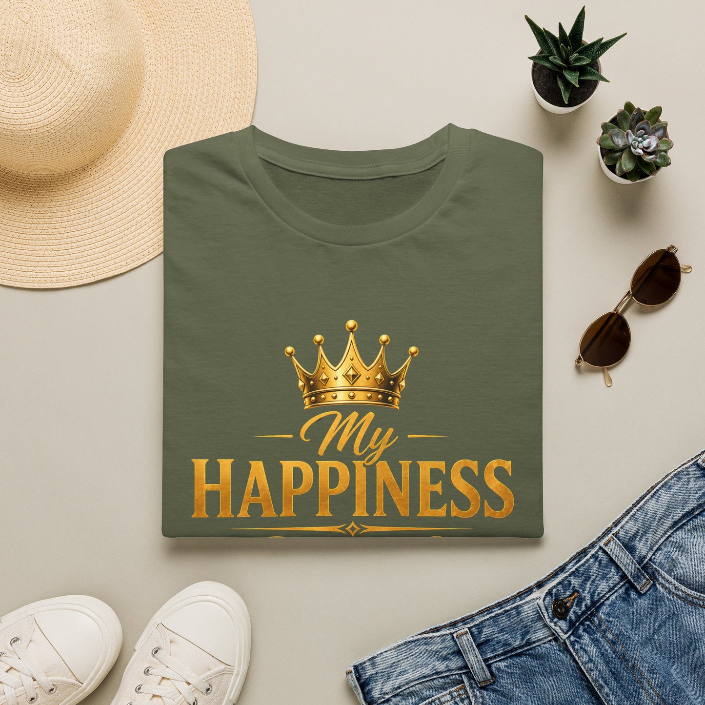 My Happiness PROTECTED BY BOUNDARIES  Unisex Softstyle T-Shirt