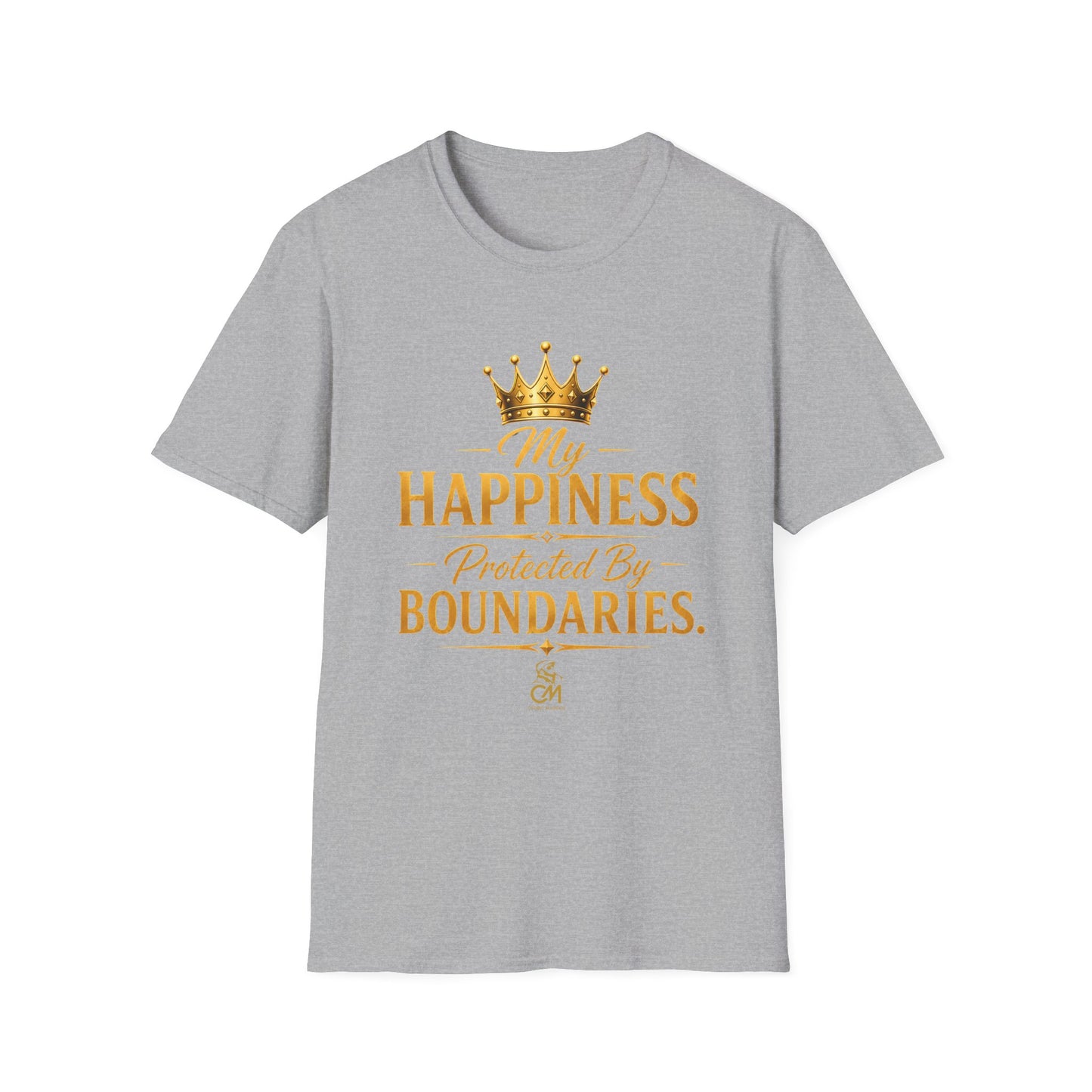 My Happiness PROTECTED BY BOUNDARIES  Unisex Softstyle T-Shirt
