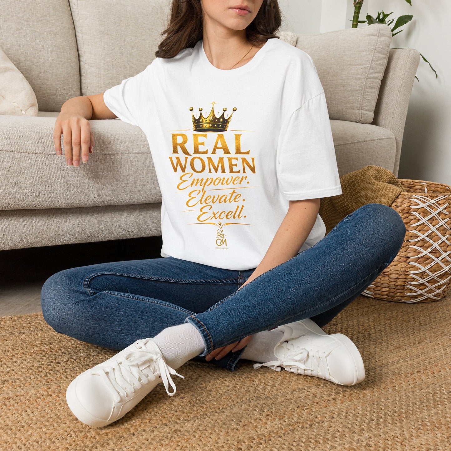 REAL WOMEN EMPOWER.ELEVATE.EXCELL. Unisex Softstyle T-Shirt