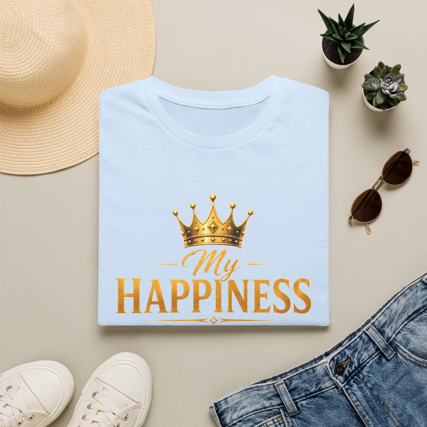 My Happiness PROTECTED BY BOUNDARIES  Unisex Softstyle T-Shirt