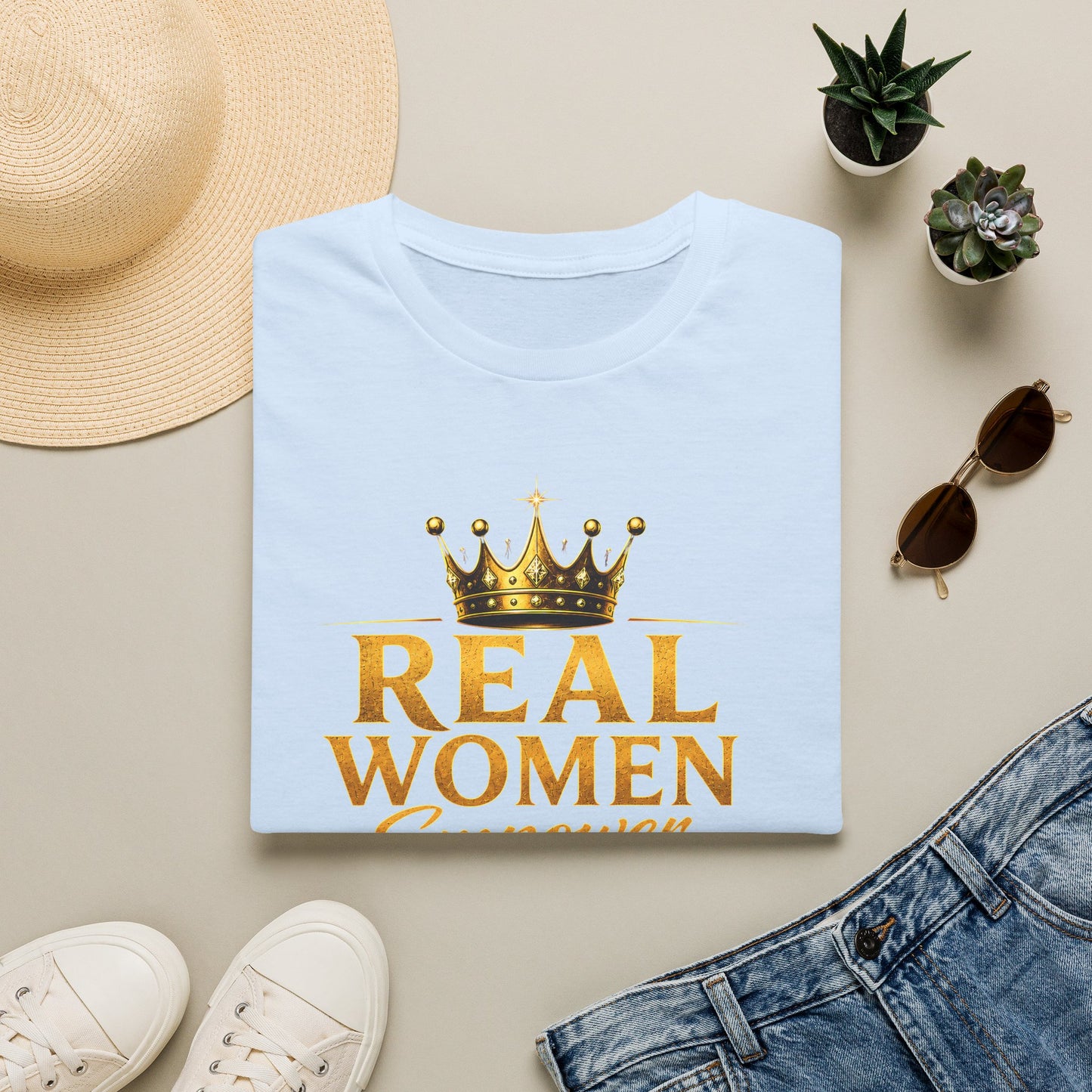 REAL WOMEN EMPOWER.ELEVATE.EXCELL. Unisex Softstyle T-Shirt