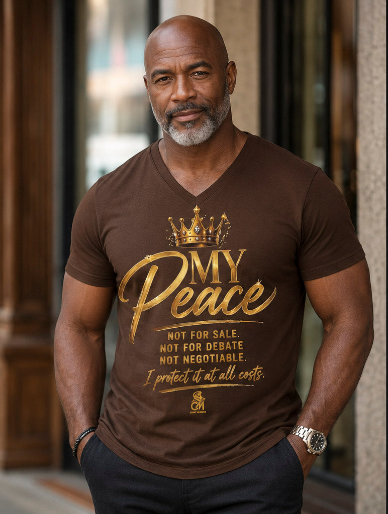 MY Peace NOT FOR SALE NOT FOR DEBATE  NOT NEGOTIABLE I PROTECTED IT AT ALL COST Tee V-Neck Uni sex