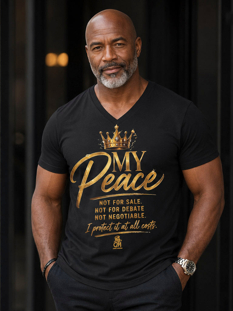 MY Peace NOT FOR SALE NOT FOR DEBATE  NOT NEGOTIABLE I PROTECTED IT AT ALL COST Tee V-Neck Uni sex