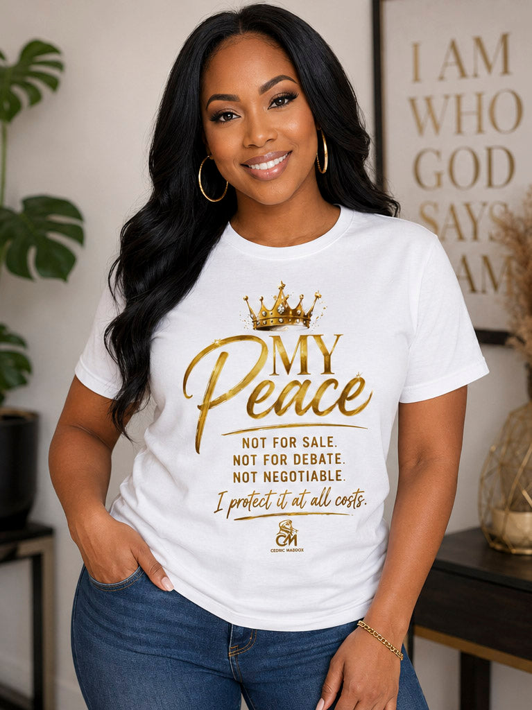 MY Peace NOT FOR SALE NOT FOR DATE NOT NEGOTIABLE I PROTECTED IT AT ALL COST .Unisex Softstyle T-Shirt Uni sex