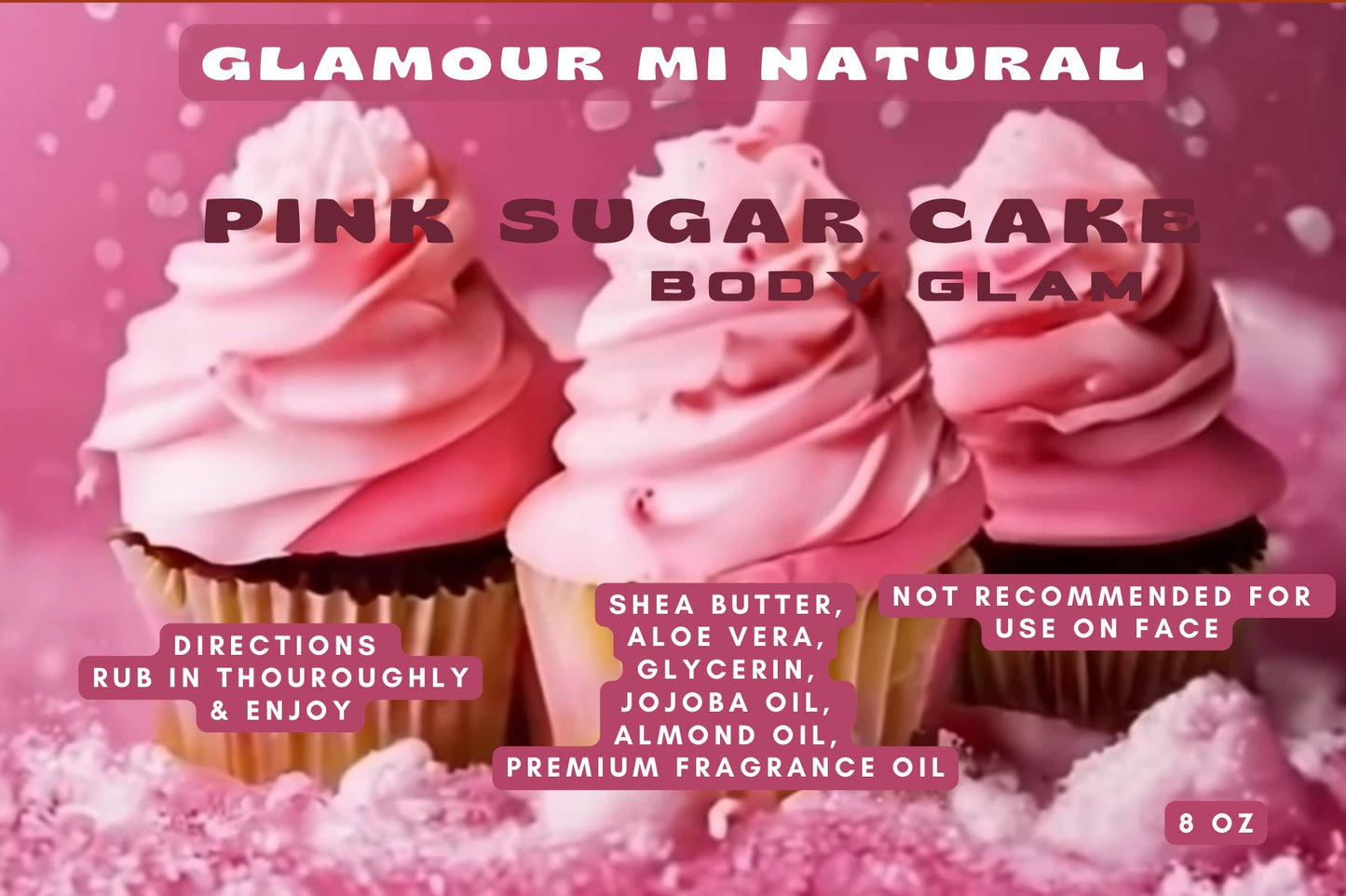 Pink Sugar Cake 8oz