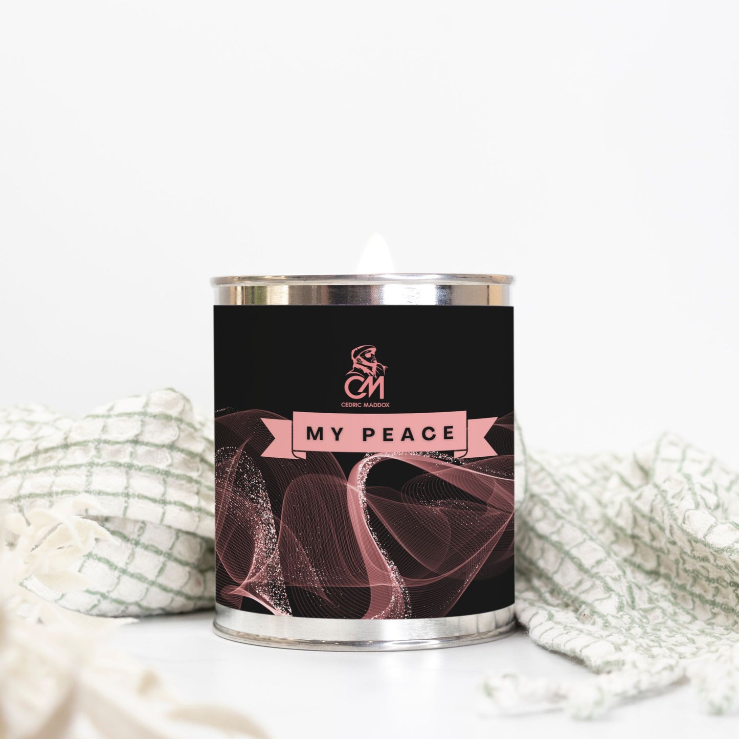 Rose Gold My Peace  Elite Candle  (Hand Poured 16 oz.)