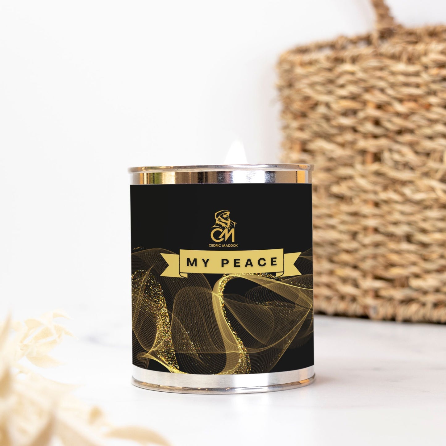 Gold Candle Paint Can (Hand Poured 16 oz.)