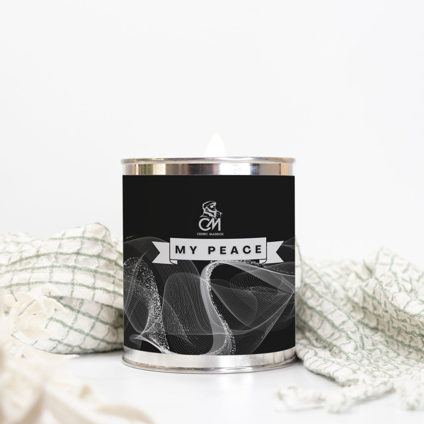 Silver Candle Paint Can (Hand Poured 16 oz.)