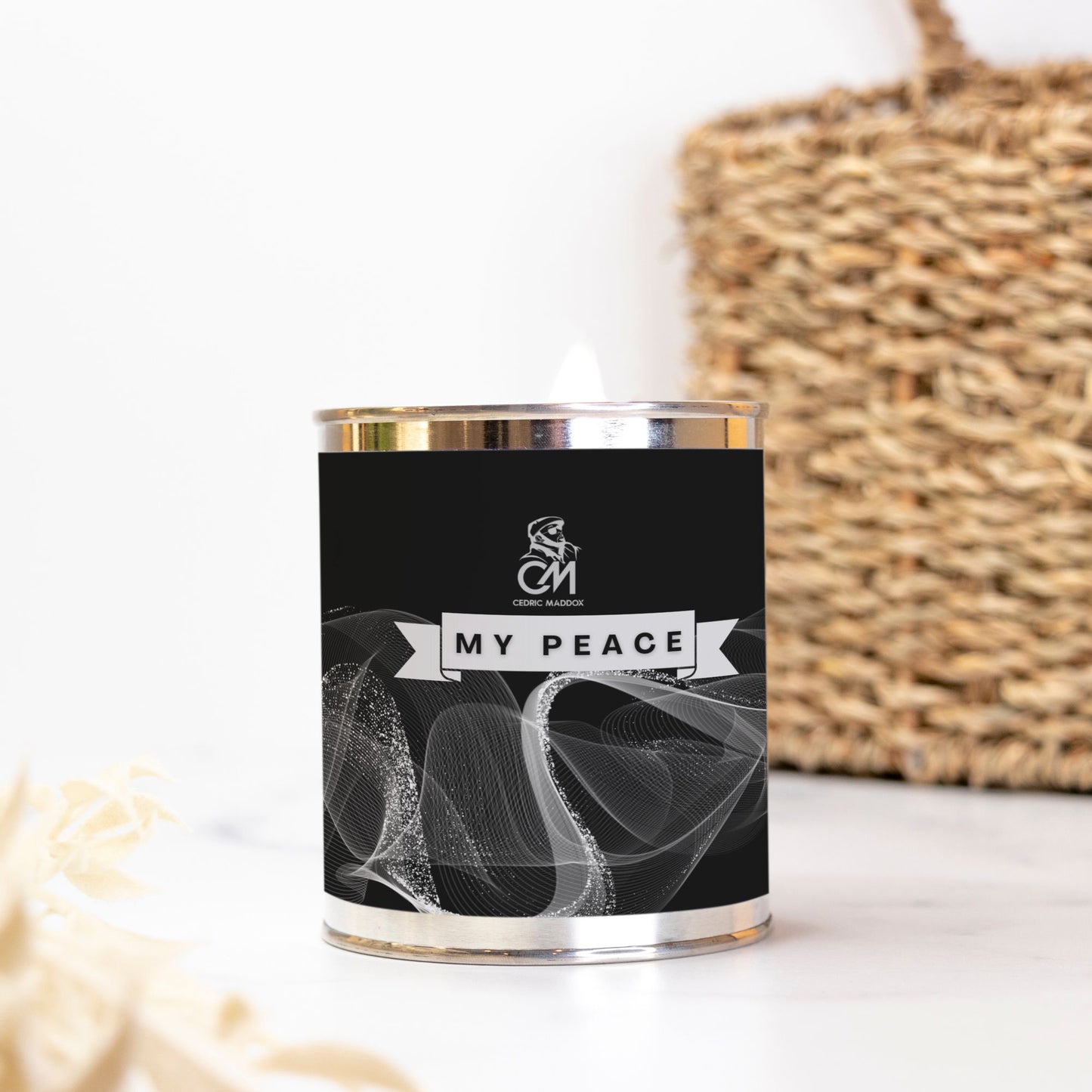 Silver Candle Paint Can (Hand Poured 16 oz.)